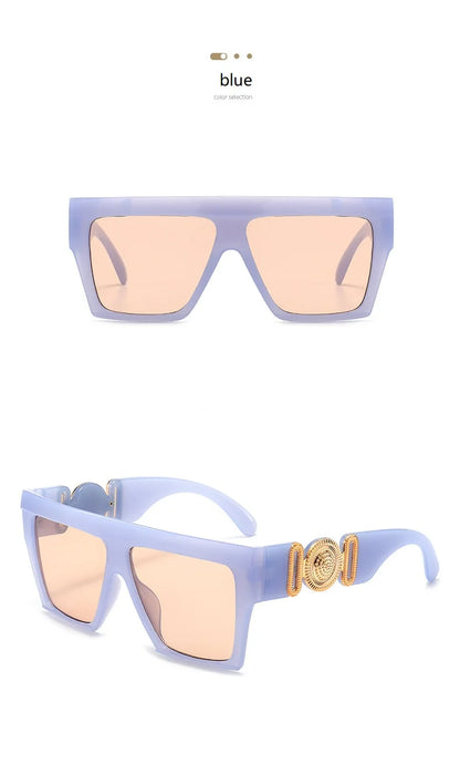 Oversize Square Sunglasses Women Fashion New Vintage Big Frame Shades Men Sun Glasses UV400 Eyewear Oculos Gafas De Sol
