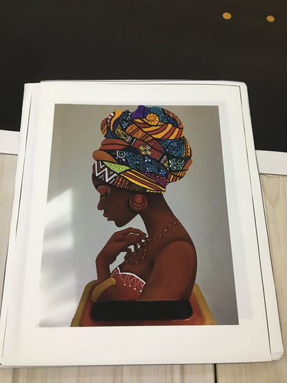 Abstract Figure Canvas Painting African Women Portrait Posters And Prints Wall Art for Living Room Home Decor Picture No Frame