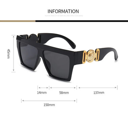 Oversize Square Sunglasses Women Fashion New Vintage Big Frame Shades Men Sun Glasses UV400 Eyewear Oculos Gafas De Sol