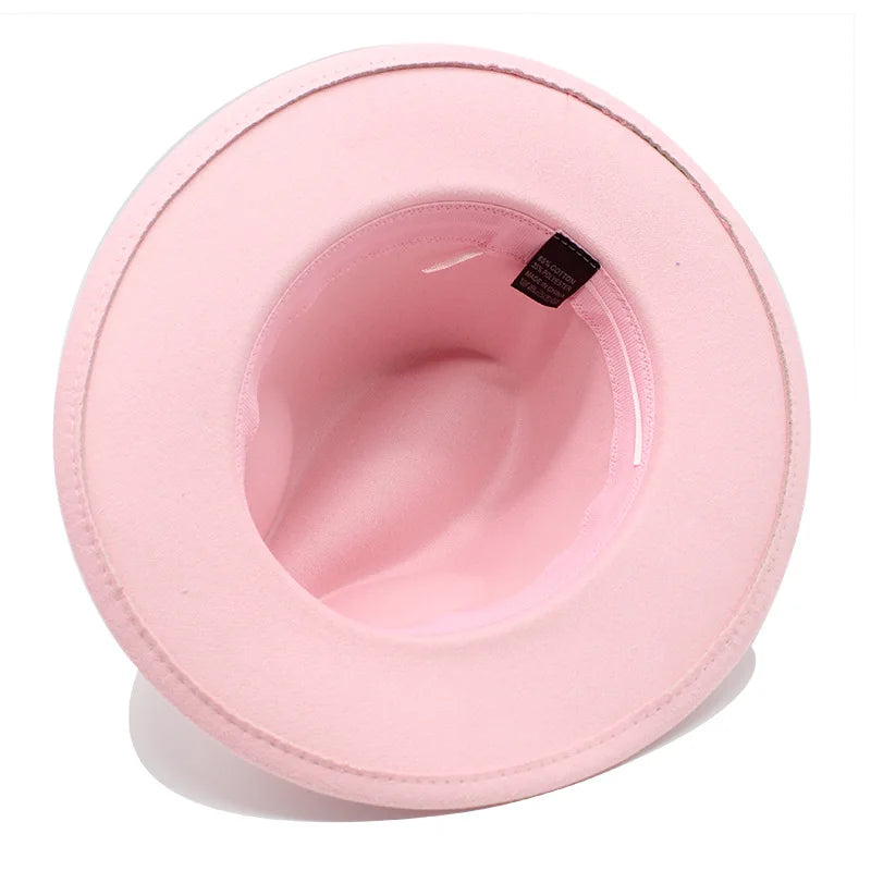 bowler hat Men fedora red bottom fedora for women and men  party hat  men hat for winter elastic band felt hat  jazz church hat