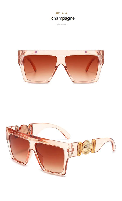 Oversize Square Sunglasses Women Fashion New Vintage Big Frame Shades Men Sun Glasses UV400 Eyewear Oculos Gafas De Sol