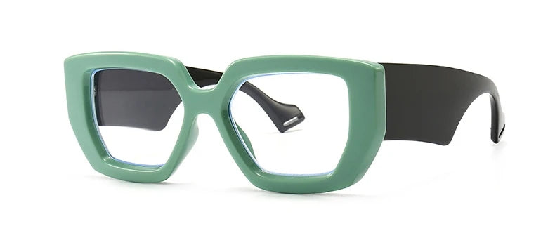 Brand Prescription Reading Glasses Frame Oversized Square Computer Transparent Women Eyeglasses Female Big Frame Optical Eyewear