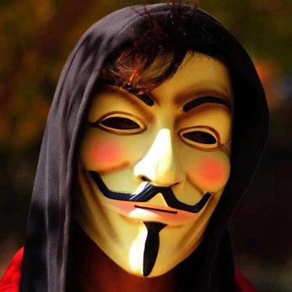 1Pc Halloween Masks V for Vendetta Mask Anonymous Guy Fawkes Halloween Party Gift for Adult Kids Film Theme Mask Cosplay Costume