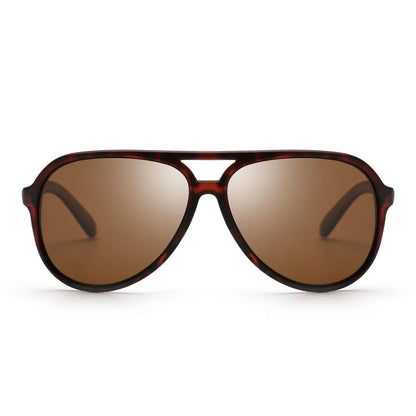 JIM Polarized Sunglasses Men Women, Ultralight Retro Aviator Shades for Driving Fishing UV400