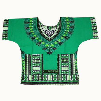 Kids 2019 Child New Fashion Design Traditional African Clothing Print Dashiki T-shirt For Boys and Girls