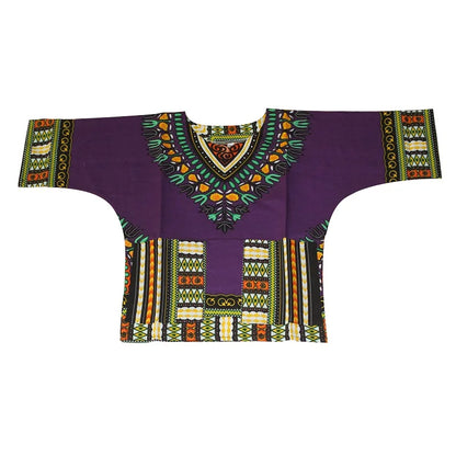 Kids 2019 Child New Fashion Design Traditional African Clothing Print Dashiki T-shirt For Boys and Girls