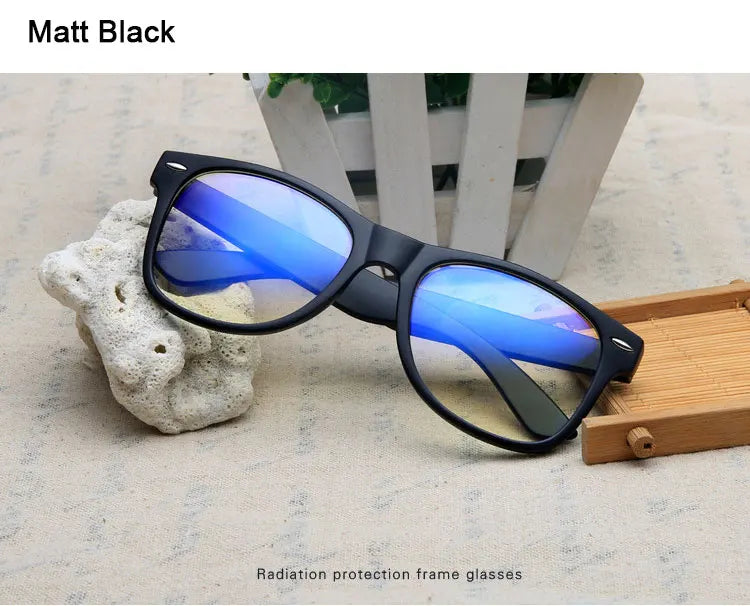 Glasses for The Computer Oculos de Grau Spectacle Frame for Men Women Transparent Eyeglasses Blue Coating Antireflective Anti UV