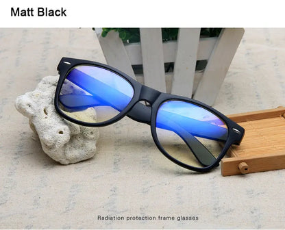 Glasses for The Computer Oculos de Grau Spectacle Frame for Men Women Transparent Eyeglasses Blue Coating Antireflective Anti UV