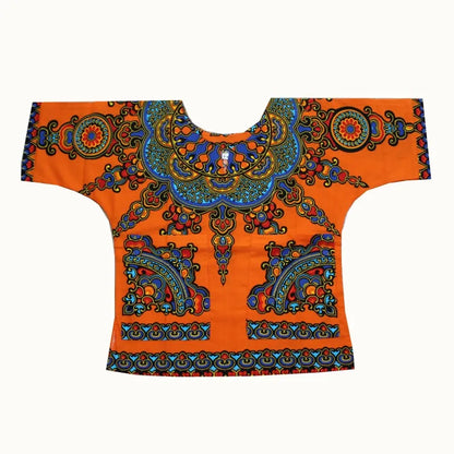 Kids 2019 Child New Fashion Design Traditional African Clothing Print Dashiki T-shirt For Boys and Girls