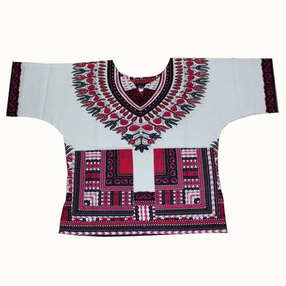 Kids 2019 Child New Fashion Design Traditional African Clothing Print Dashiki T-shirt For Boys and Girls