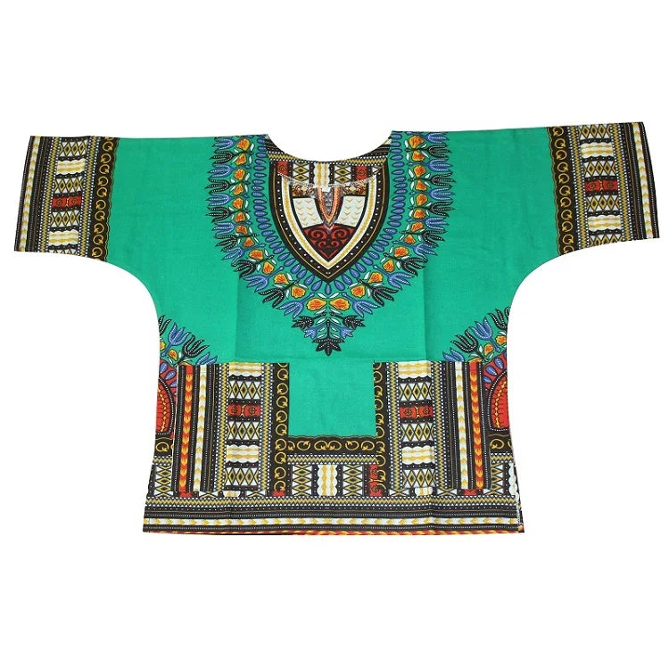 Kids 2019 Child New Fashion Design Traditional African Clothing Print Dashiki T-shirt For Boys and Girls