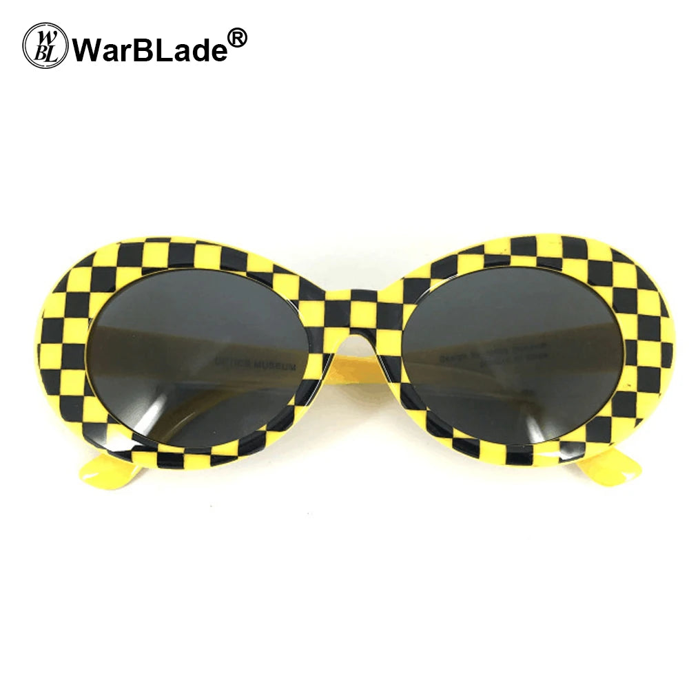 WarBLade New Trendy Goggles Sunglasses Transparent Clear Lenses Glasses Vintage NIRVANE Oval Eyewear Fashion Classic Sun Glasses