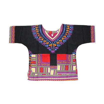 Kids 2019 Child New Fashion Design Traditional African Clothing Print Dashiki T-shirt For Boys and Girls
