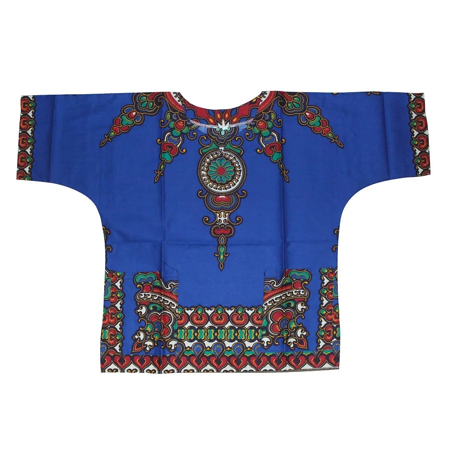 Kids 2019 Child New Fashion Design Traditional African Clothing Print Dashiki T-shirt For Boys and Girls