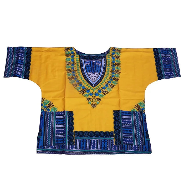 Kids 2019 Child New Fashion Design Traditional African Clothing Print Dashiki T-shirt For Boys and Girls