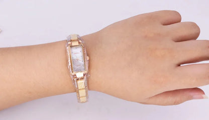 SALE!!! Discount Melissa Crystal Rhinestones Lady Women's Watch Japan Mov't Fashion Hours Ceramic Bracelet Girl's Gift Box