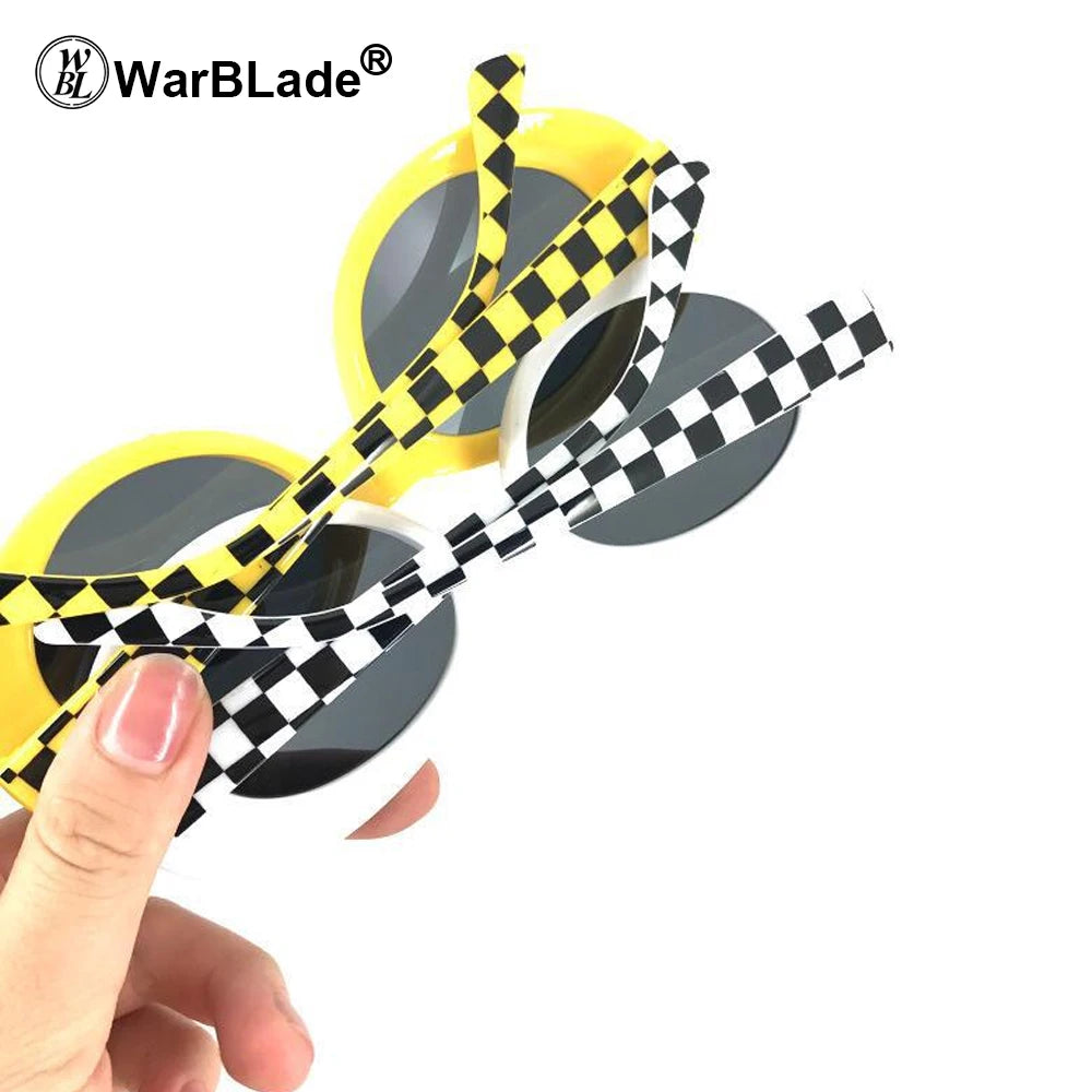 WarBLade New Trendy Goggles Sunglasses Transparent Clear Lenses Glasses Vintage NIRVANE Oval Eyewear Fashion Classic Sun Glasses