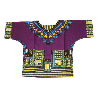 Kids 2019 Child New Fashion Design Traditional African Clothing Print Dashiki T-shirt For Boys and Girls
