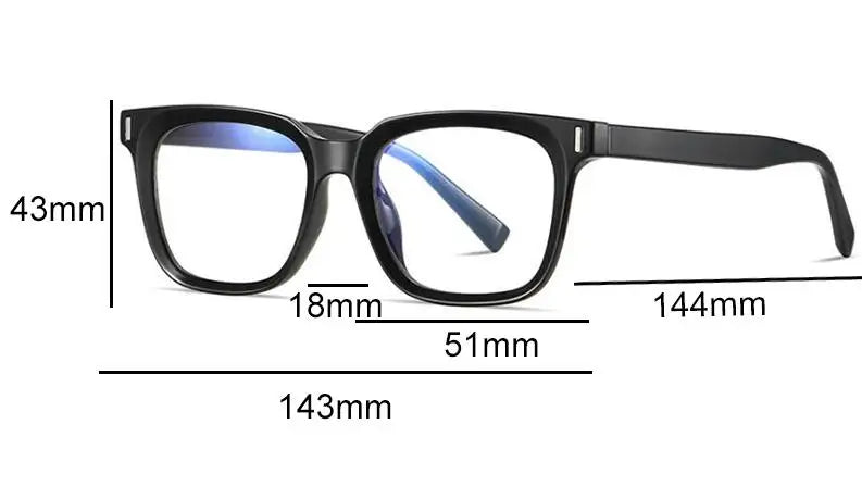 Square Transparent Gray Reading Glasses Men Fashion Computer Eyeglasses Women Blue Light Blocking Optics Presbyopic Glasses
