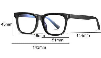 Square Transparent Gray Reading Glasses Men Fashion Computer Eyeglasses Women Blue Light Blocking Optics Presbyopic Glasses
