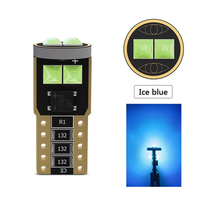 10PCS T10 W5W LED Bulbs Canbus 3030 6 LED Chips 12V For Car License Plate Light Interior Dome lights Reading Lamp 6000K White