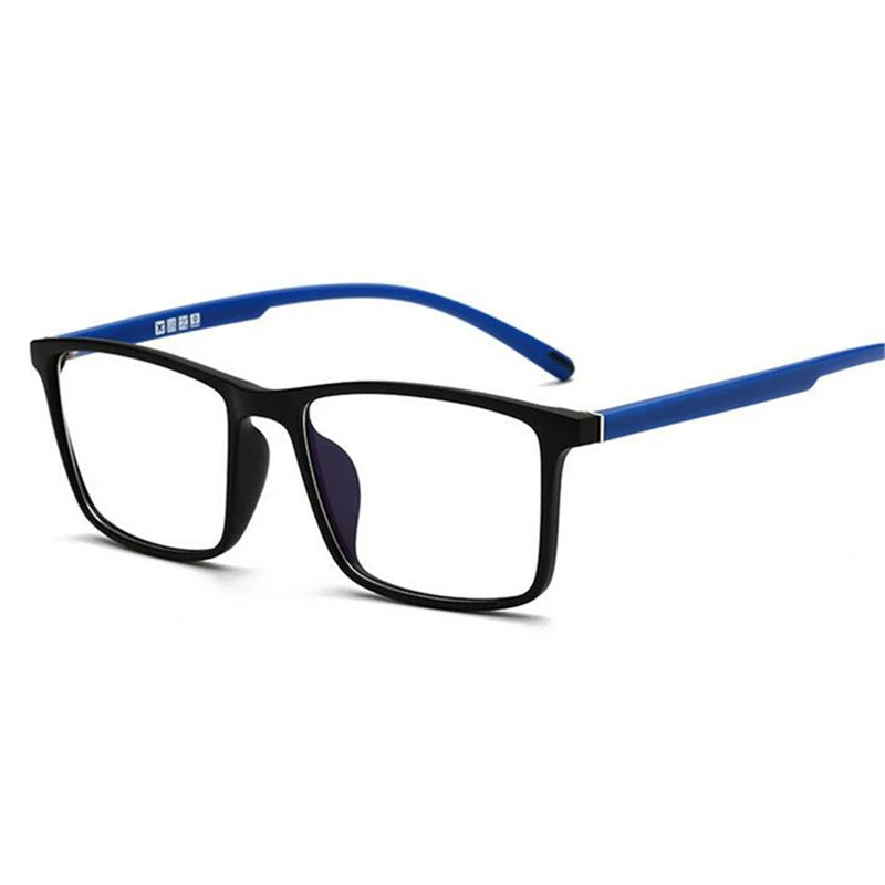 0 -0.5 -0.75 -1.0 To -6.0 Minus Degree TR90 Square Prescription Eyeglasses Women Men Ultralight Business Computer Optical Glasse