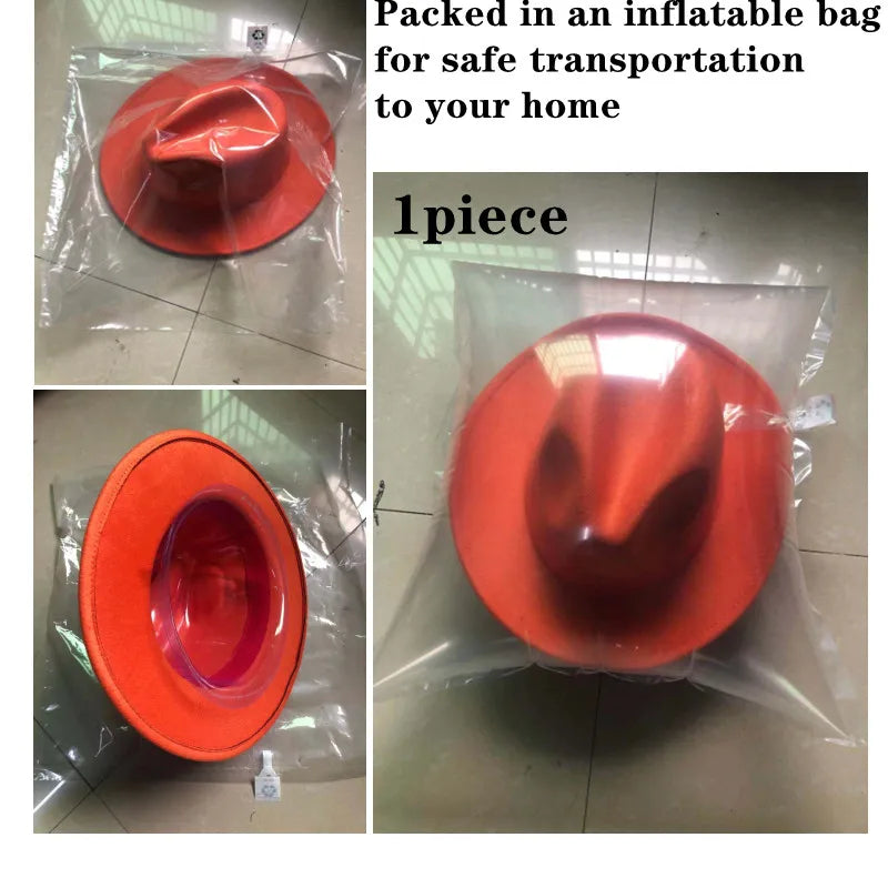 Fedora hat men and women jazz hat stretch ribbon accessories white top hat church men's winter