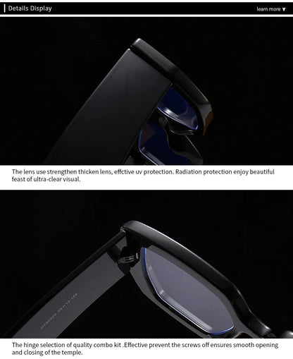 Brand Prescription Reading Glasses Frame Oversized Square Computer Transparent Women Eyeglasses Female Big Frame Optical Eyewear