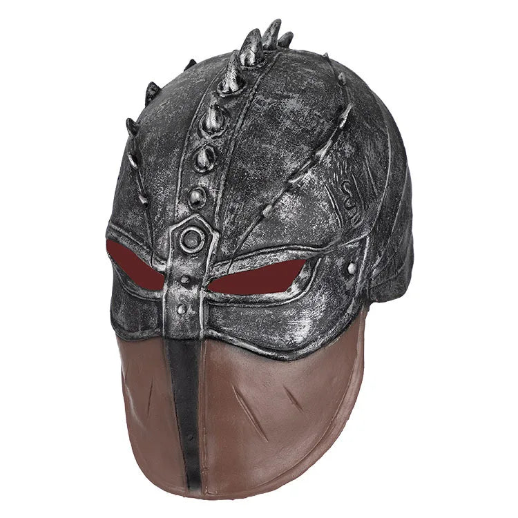 Masquerade Masks Hiccup Cosplay Helmet Spartan Warrior Hat Medieval Roman Soldier Full Head Latex Mask Halloween Party Mask