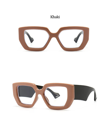 Brand Prescription Reading Glasses Frame Oversized Square Computer Transparent Women Eyeglasses Female Big Frame Optical Eyewear
