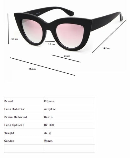 45204 Sexy Cat Eye Sunglasses Women Lovely Shades Glasses UV400 Brand Designer Eyewear