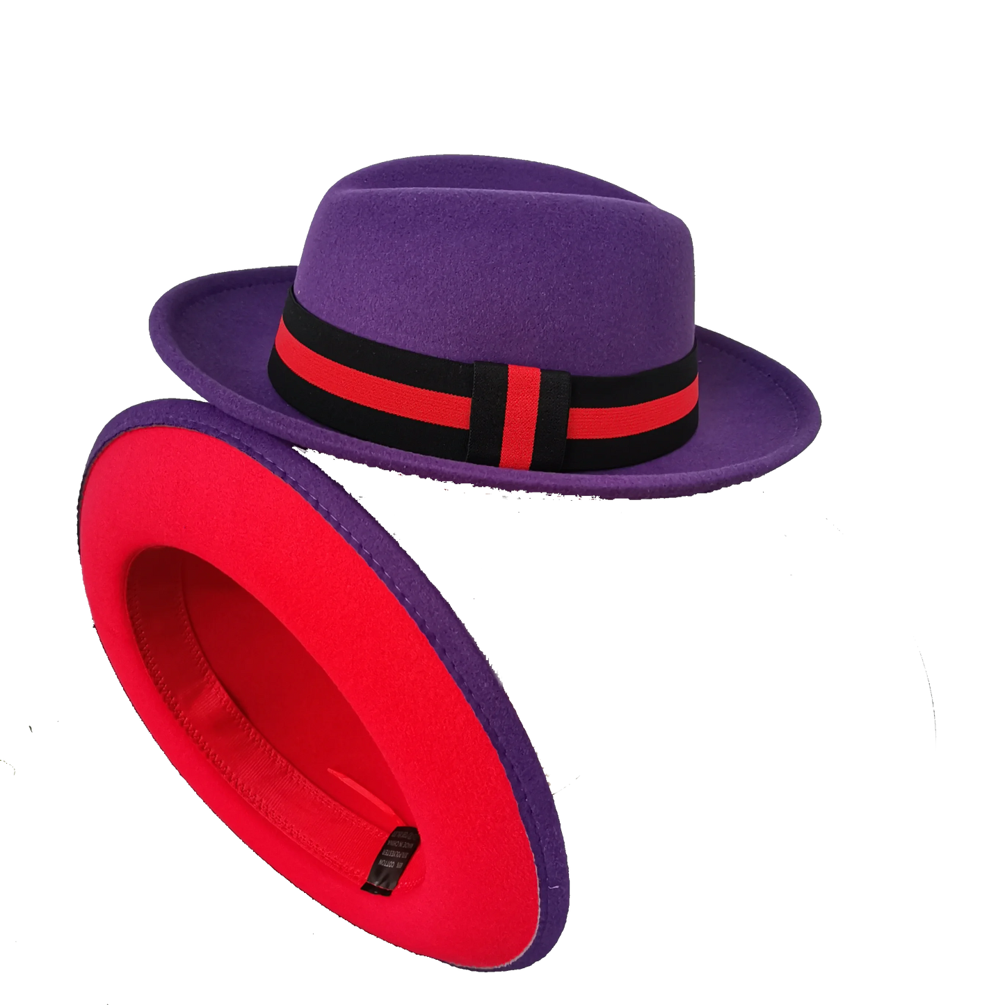 bowler hat Men fedora red bottom fedora for women and men  party hat  men hat for winter elastic band felt hat  jazz church hat