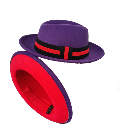 bowler hat Men fedora red bottom fedora for women and men  party hat  men hat for winter elastic band felt hat  jazz church hat