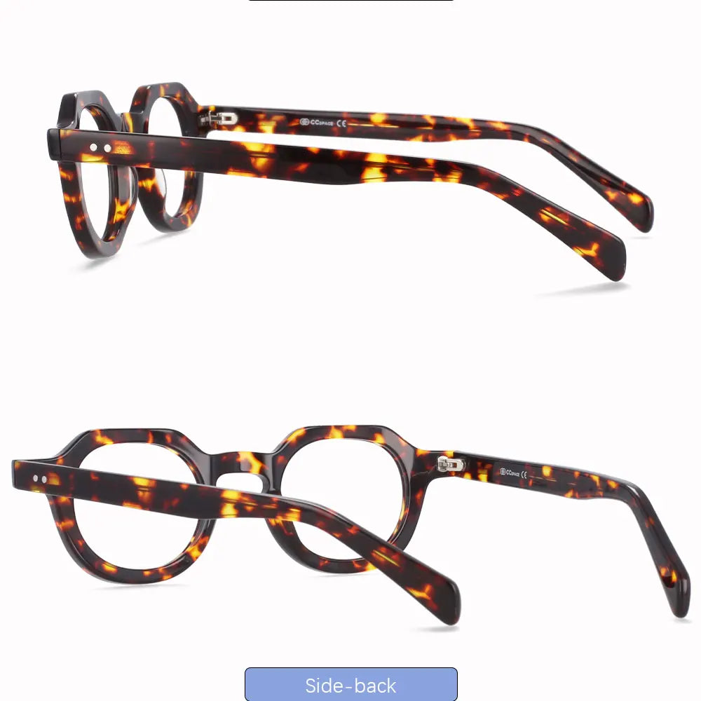 49875 Retro Anti Blue Light Acetate Optical Glasses Frames Men Women Fashion Computer Eyeglasses Customized Reading Glasses