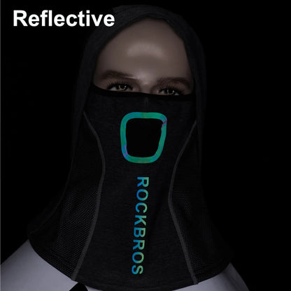 ROCKBROS Winter Cycling Face Mask Fleece Thermal Windproof Cycling Cap Balaclava Ski Fishing Skating Hat Snowboard Training Mask