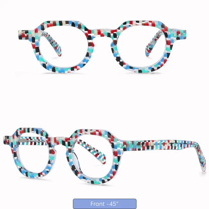 49875 Retro Anti Blue Light Acetate Optical Glasses Frames Men Women Fashion Computer Eyeglasses Customized Reading Glasses
