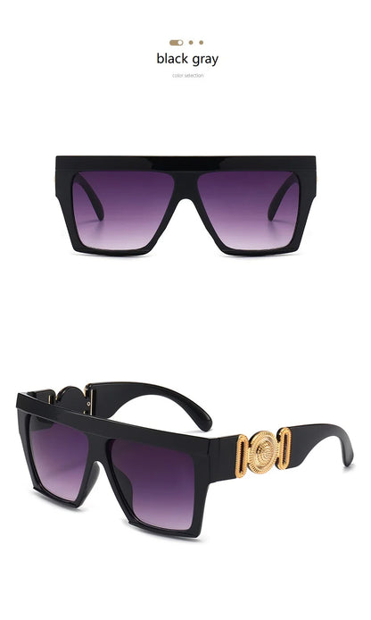 Oversize Square Sunglasses Women Fashion New Vintage Big Frame Shades Men Sun Glasses UV400 Eyewear Oculos Gafas De Sol