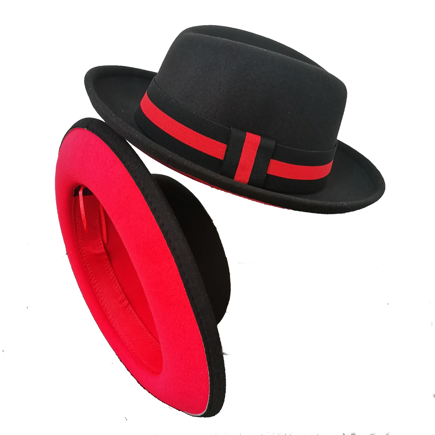 bowler hat Men fedora red bottom fedora for women and men  party hat  men hat for winter elastic band felt hat  jazz church hat