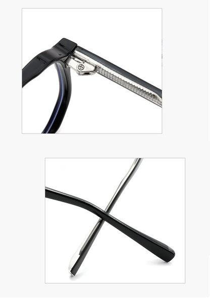 2025 New Fashion Vintage Oversized Reading Glasses Unisex Anti Blue Rays Leoaprd Square Eyeglasses Antifatigue Computer Eyewear