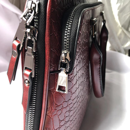 Oyixinger 2024 Women's Bag Professional Business Women Shoulder Bag Leather Briefcase For 14-inch Laptops Fashion Solid Handbags