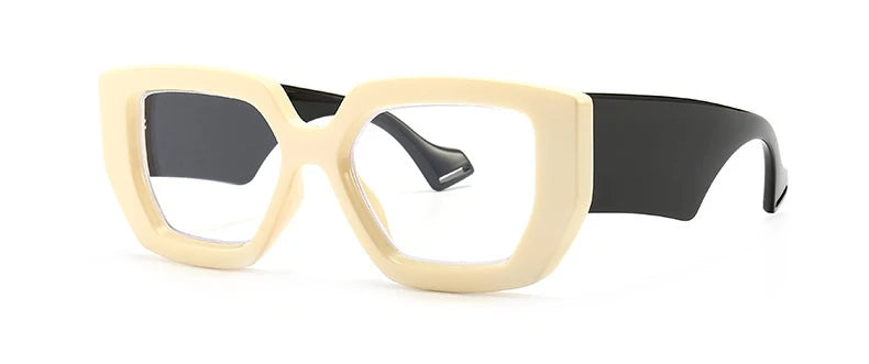 Brand Prescription Reading Glasses Frame Oversized Square Computer Transparent Women Eyeglasses Female Big Frame Optical Eyewear
