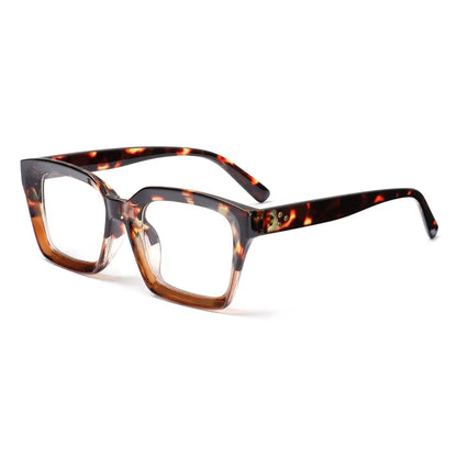 Men Women Fashion Oversized Square Reading Glasses Large Frame Presbyopia Eyeglasses Diopter +1.0~+3.0