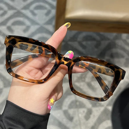 Transparent square Computer Glasses Frame Women Men Anti Blue Light Black Eyewear Blocking Glasses Optical Spectacle Eyeglass