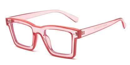 Retro Square Anti Blue Light Optical Glasses Frames Men Fashion Computer Prescription Eyeglasses Women TR90 Reading Glasses +2.5