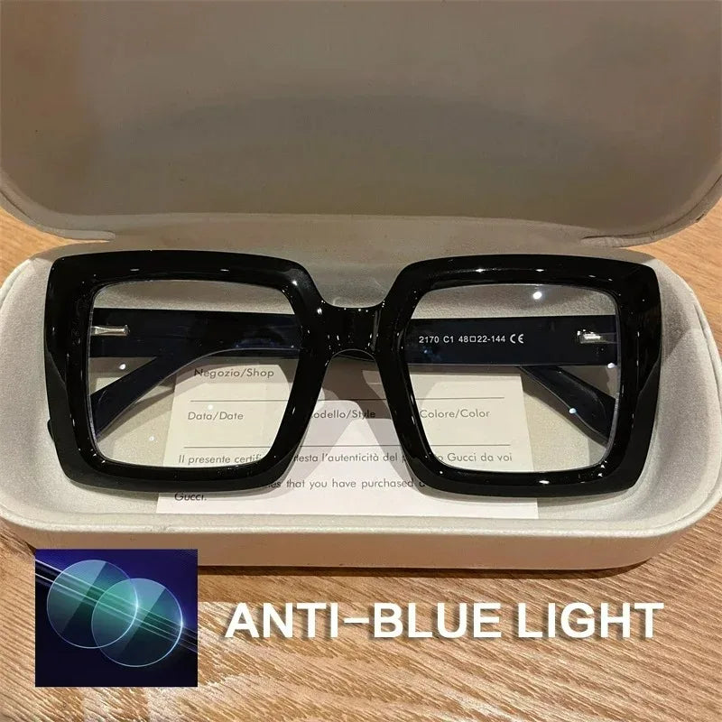 EYORA Oversize Fashionable Reading Glasses Anti Blue Ray Myopia Eyewear Progressive Photochromic Prescription Optical Glasses