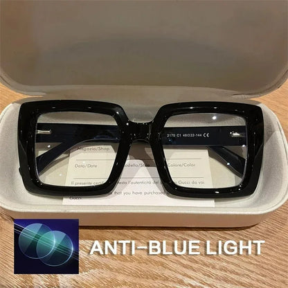 EYORA Oversize Fashionable Reading Glasses Anti Blue Ray Myopia Eyewear Progressive Photochromic Prescription Optical Glasses
