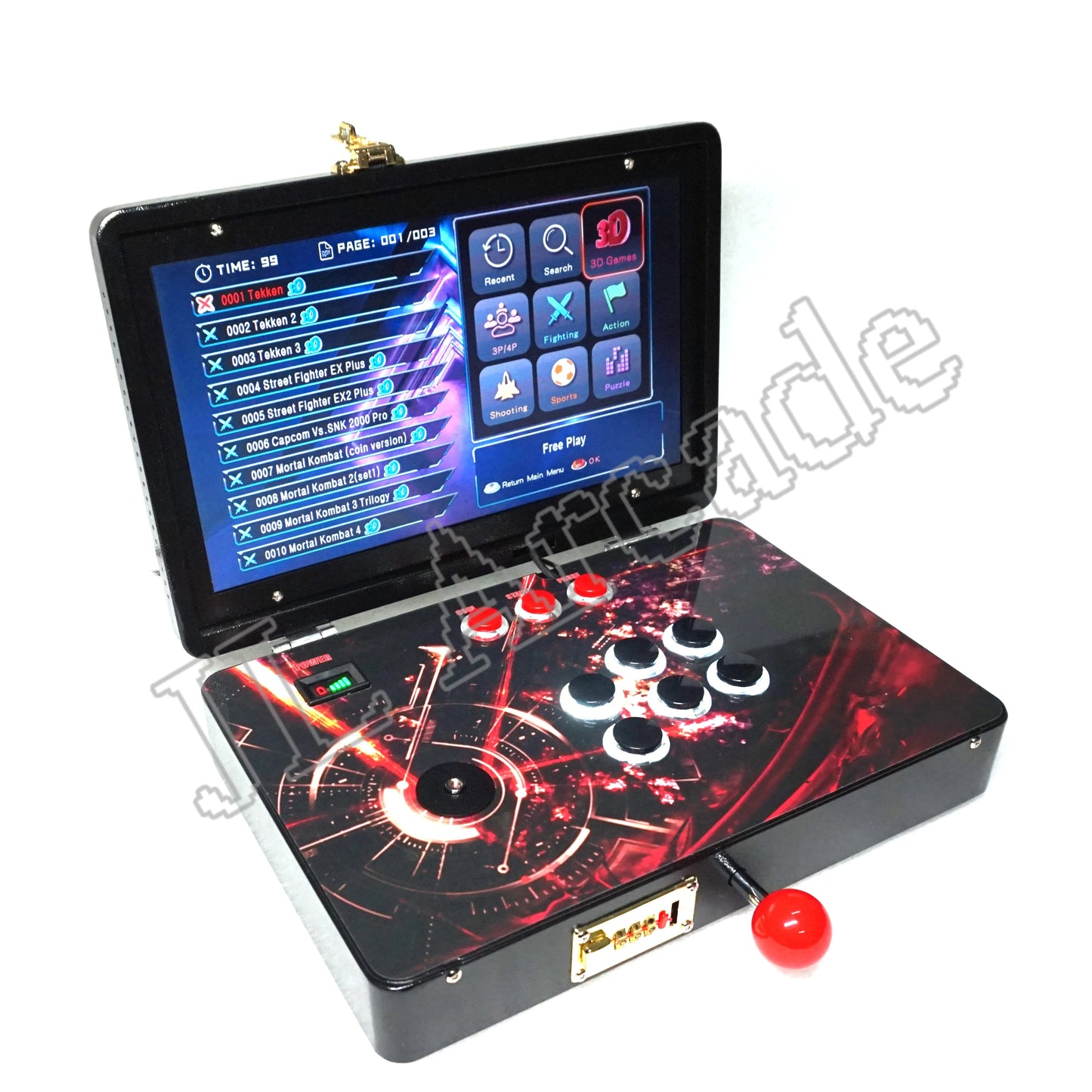 14-Inch Arcade Video Game  Console  Folding Moonlight Treasure Box 2025 Pandora saga dx Box 26800 in 1 720P HD