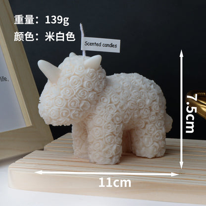 3D Cute Bear Rabbit Scented Candle DIY Dream Unicorn Candle Decoration Handmade Gifts Home Decoration Candle Gifts Wedding Decor
