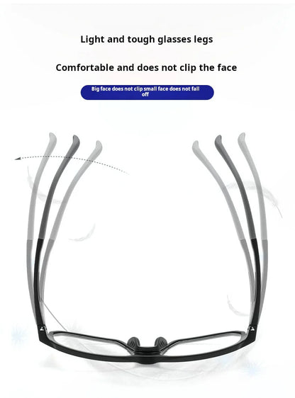 YIMARUILI New TR90 Men's Sports Cycling Glasses Ultra-light Fashion Big Size Optical Prescription Eyeglasses Frame Women HD-8068