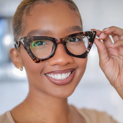 High Quality Brand Design Cat Eye Blue Light Blocking Computer Hyperopia Women Reading Glasses Diopter +0.5 1.5 2.0 2.5 3.5 6.0